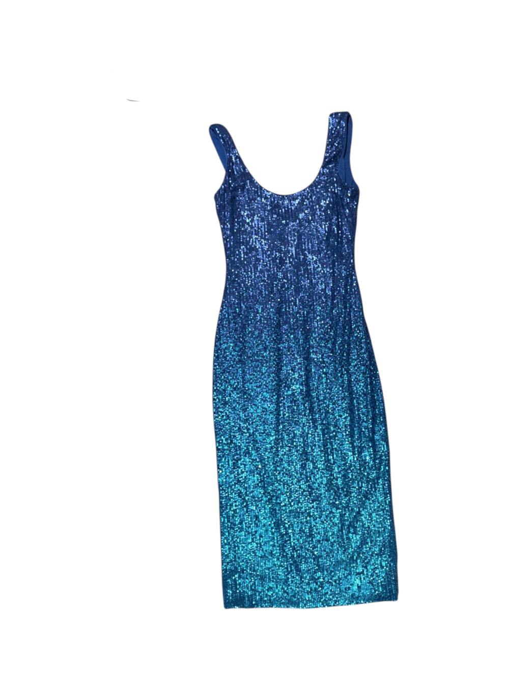 Dress The Population Blue Sequin Bodycon Dress Size Small